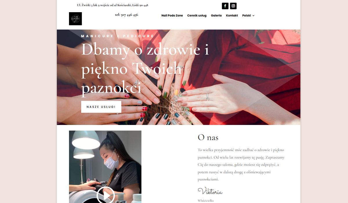 Strona nailpodozone.pl